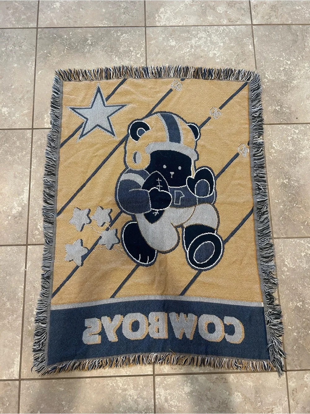 Vintage Dallas Cowboys Baby Blanket